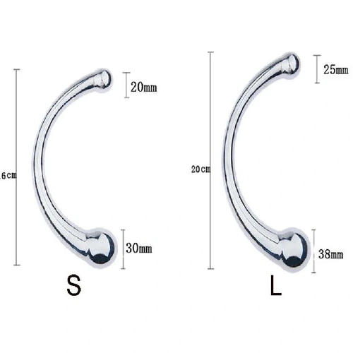 Anal Hooks Anal Steel 5858 Stainless Ended Double Elegant Hook 0117